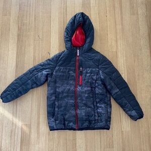 Zero Xposur Boys Black Hooded
Camouflage Winter Jacket Size S